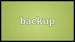 backup meaning you