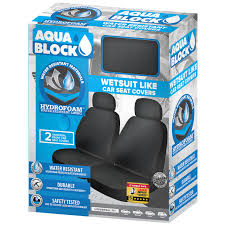 Simply lay this cover on top of a car, truck, or minivan seat and secure using the high quality elastic straps. Aquablock Wet Suit Seat Covers 2pk Costco Australia