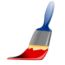 Paint Brush With Red Paint Vector