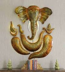 Ganesh Metal Wall Art With Led Light