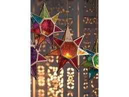 Star Glass Lantern Moroccan Style