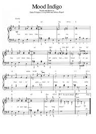 Mood Indigo Duke Ellington Piano Sheet Music Guitar Chords