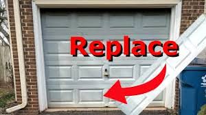 replace a single panel on a garage door