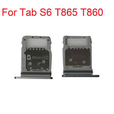 Utilize the insertion/removal tool (or a paperclip) to unlock the tray by inserting it into the provided slot (figure 1) then remove the tray (figure 2). Sim Tray Holder Sd Card Reader Slot Microsd Adapter For Samsung Galaxy Tab S6 T860 T865 Sim Card Adapters Aliexpress