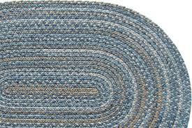 lowcountry blue wool braided rug