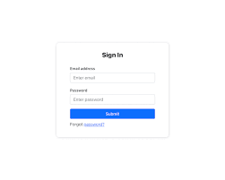 login screen with react and bootstrap