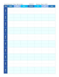 Editable Daily Schedule Template Arcgerontology Info