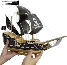 Pirate sea ship kid captain vector mermaid and pirates pirate for kids boat background ship skull cartoon pirates in boat pirate on a ship pirate ship island pirates for kids. Buy 3d Puzzles Pirate Ship Model Kit 129 Pcs Educational Toy Brain Teasers Hand Craft Kits For Men Women Kids Birthday Gifts Online In Dominican Republic B078s1zy7h