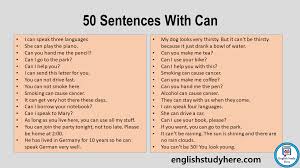 50 sentences with can modals exle