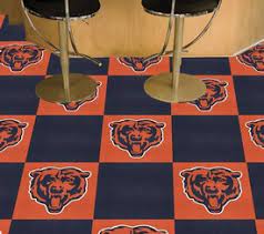 chicago bears team carpet tiles 45 sq