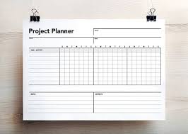 Project Planner Project Schedule Gantt Chart Project
