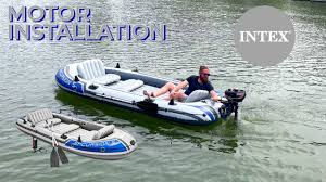 how to install a motor on an intex raft
