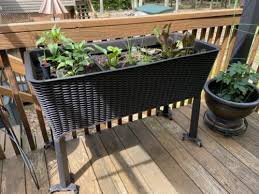 keter easy grow patio raised garden bed