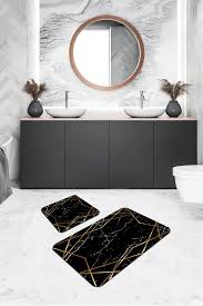rugviva digital bathroom rug toilet set