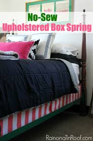 super easy no sew upholstered box spring