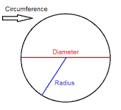 Is the diameter half the circumference?