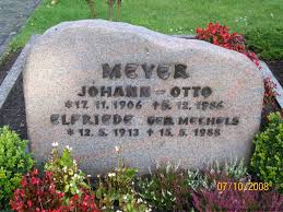 Grab von Elfriede Meyer (geb. Mechels) (12.05.1913-15.05.1988 ... - oh034