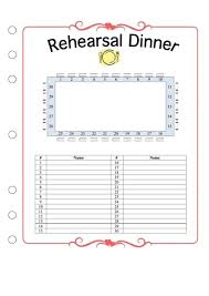 Need A Wedding Rehearsal Dinner Seating Chart Heres A Free