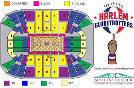 Mullins Center Seating Chart