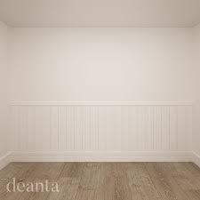 White Primed Madingley Wall Panelling