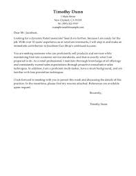 Best Retail Cover Letter Examples Livecareer