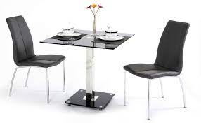 Table and chairs are in great condition. Black Glass Dining Table And 2 Chairs Homegenies