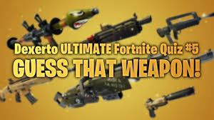 We have added answers to some of them after the main 20 answers. Dexerto Ultimate Fortnite Quiz 5 Guess That Weapon Hard Dexerto