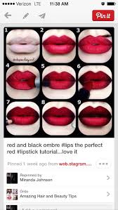 red and black lips how to musely