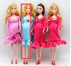 1 Búp Bê Mẹ Bầu Thật Tóc Nâu Tự Làm, Có Em Bé Trong Bụng Đối Với Barbie Búp  Bê Đồ Chơi Trẻ Em Quà Tặng Tháng Sáu