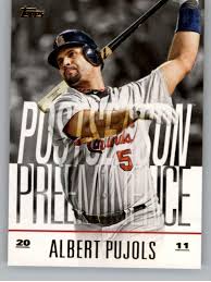 It started at $12 million and now climbs $1 million annually to a peak of $30 million in 2021, which marks the final year of the deal. Amazon Com 2018 Topps Update And Highlights Baseball Series Postseason Preeminence Po 19 Albert Pujols St Louis Cardinals Official Mlb Trading Card Collectibles Fine Art