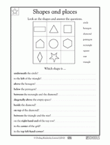 This shape pattern worksheet is a great way to exercise early math skills. Looking At Shapes 1st Grade 2nd Grade Math Worksheet Greatschools