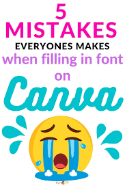 filling in font on canva