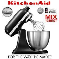 Measuring just over 11 inches wide, the mini is about 25% smaller than our best overall pick. Kitchenaid Mini Stand Mixer 3 3 L Matte Black Mix