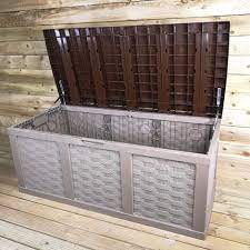 garden storage seat decking box