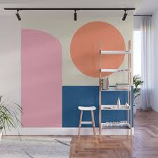 Blue Wall Mural By Apricot Birch