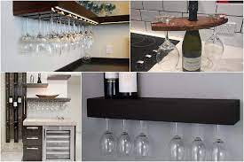 20 unique wine glass rack ideas for