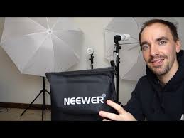 Neewer 600w 5500k Photo Studio Day Light Umbrella Continuous Lighting Kit Youtube