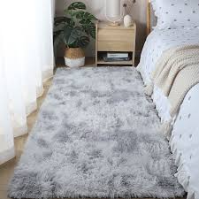 bedside fluffy carpet bedroom floor mat
