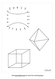 Easy shape coloring pages make math class more fun! Free 3d Shapes Easy 1 20 Dot To Dot Printables For Kids Kidadl