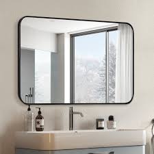 framed mirror bathroom mirror