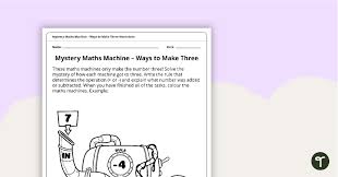 mystery math machine ways to make