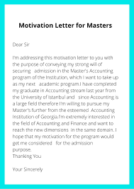 Carnaby, my name is tony iyer, and i am a veterinary science student at washington university. Motivation Letter For Masters In Accounting And Finance Top Letter Template