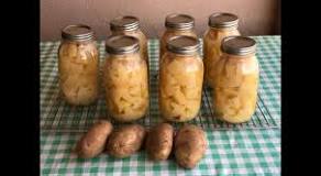 Why did my canned potatoes turn cloudy?