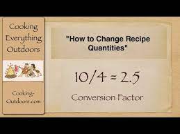 conversion factor easy cooking tips
