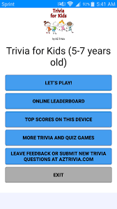 Sigh, i am 11 and only got the 5 usfull questions right. Trivia For Kids Age 5 7 For Android Apk Download