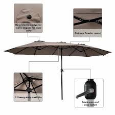 Double Sided Outdoor Patio Umbrella