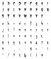 One novel aspect of cursed_font is the relatively short descenders and ascenders. Gypsy Curse Font Download