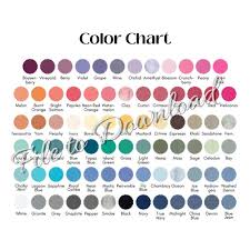 Comfort Colors Color Chart Color Only