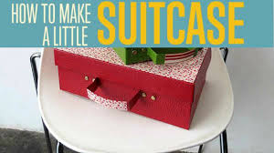 how to make a little cardboard suitcase