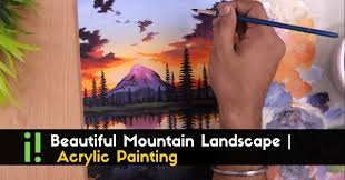 Beautiful Mountain Landscape Acrylic